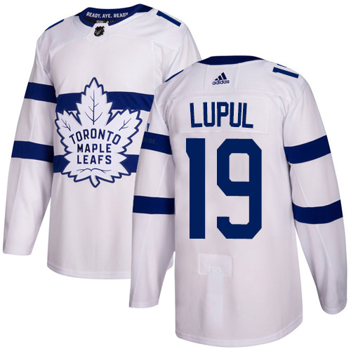 Adidas Maple Leafs #19 Joffrey Lupul White Authentic 2018 Stadium Series Stitched Youth NHL Jersey - Click Image to Close